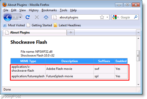 Ekran Görüntüsü: Shockwave Flash Install