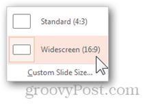 standart geniş ekran sunum en boy oranı powerpoint boyutu ayarlamak