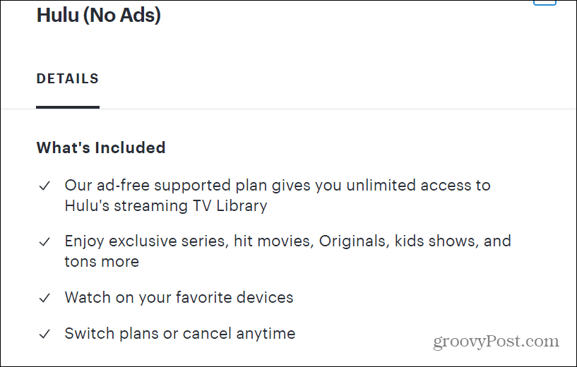 Hulu Reklamsız Plan