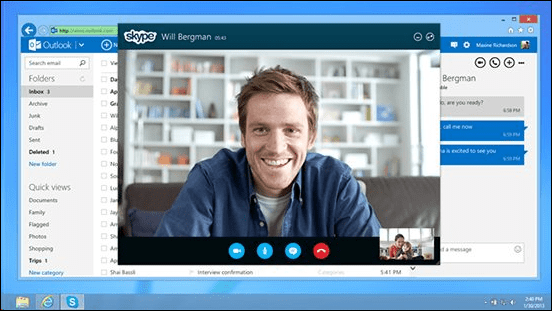 Skype Artık Outlook.com E-postası ile Kullanılabilir