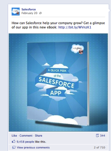 salesforce facebook reklamı