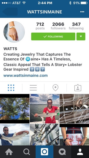 instagram profili markalama örneği