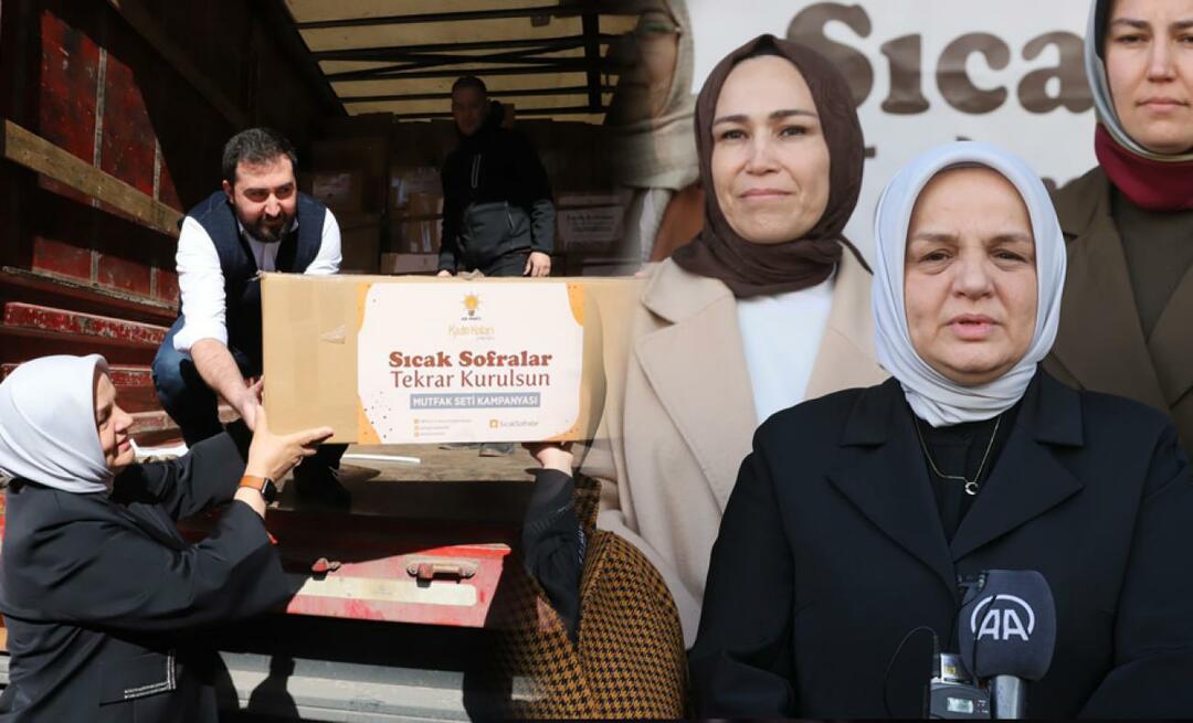 Ak Parti Kadın Kollarından depremzede kadınlara anlamlı destek!