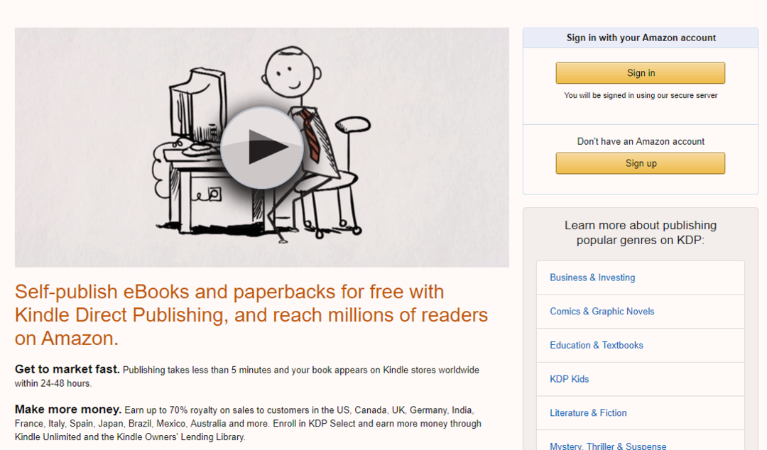 Amazon Kindle'da Kendi Kendine Yayınlama İçin Yeni Başlayanlar Kılavuzu