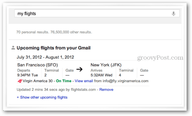 Google Arama'da Gmail Sonuçlarını Etkinleştirme