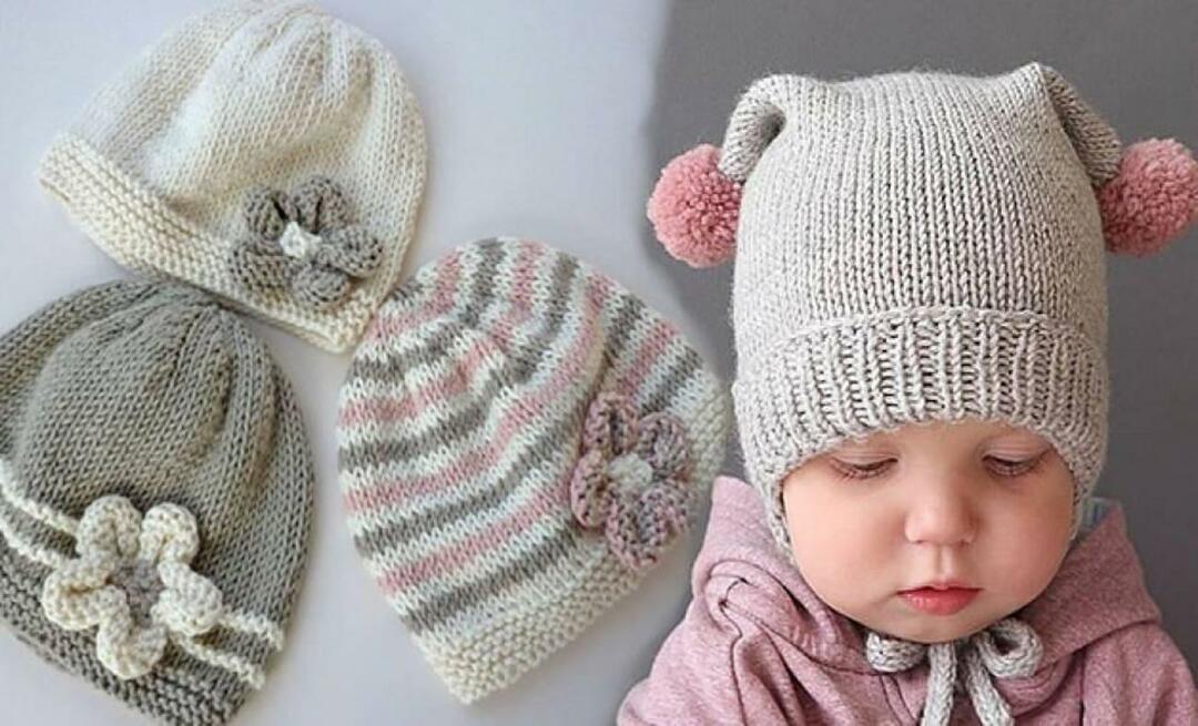 En güzel bebek örgü şapka nasıl yapılır? En şık ve kolay 2022 örgü bere modelleri