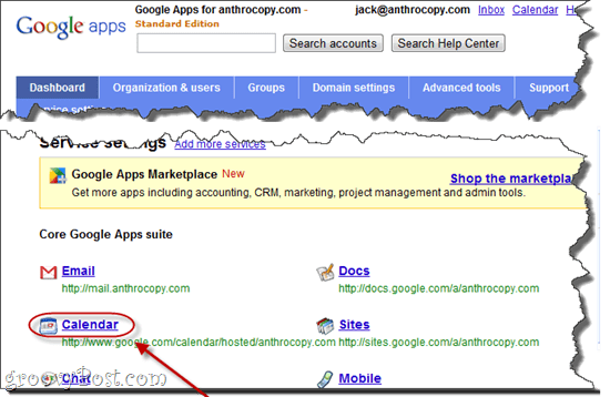 Özel Adres URL'si Google Apps Takvimini Göster
