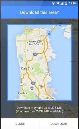 Android'de Yeni Güncellenmiş Google Çevrimdışı Haritaları Nasıl Kullanılır