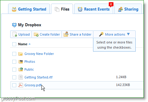 Dropbox ekran görüntüsü - dropbox hesabınızı çevrimiçi yönetin