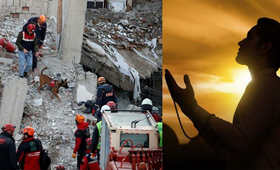 Depremde enkaz altında kalanlar için hangi dualar yapılır?