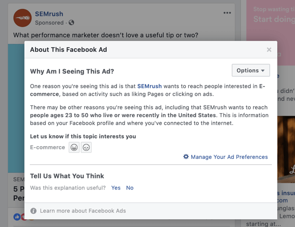 Rakiplerinizin Facebook reklamlarını araştırın 11. adım.