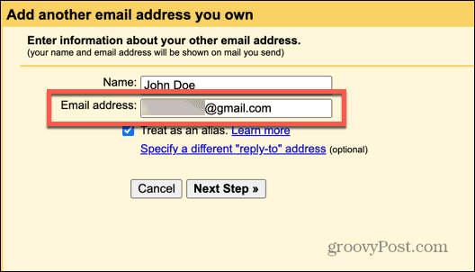 gmail takma e-posta