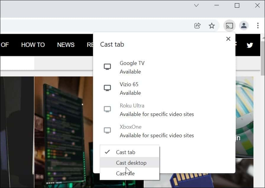 Windows 11'i Chromecast'e yayınlayın