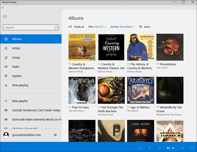 Microsoft, Windows 10 için Müzik ve Video Önizleme Uygulamalarını Başlattı