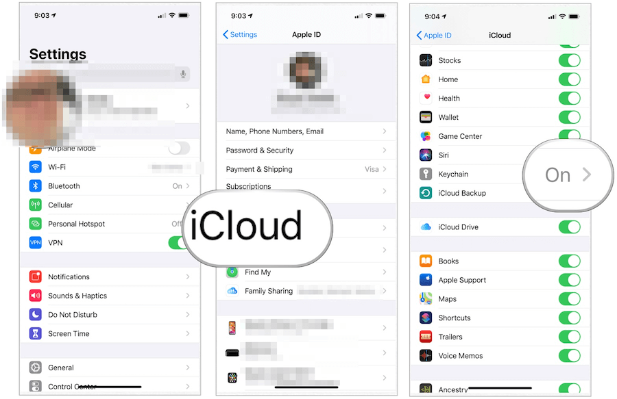 iCloud Anahtarlık kurulumu iOS