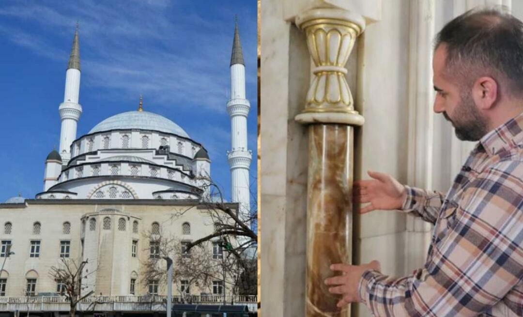 Elazığ'da yer alan İzzet Paşa Camii denge sütunları sayesinde 3 depremden de etkilenmedi!