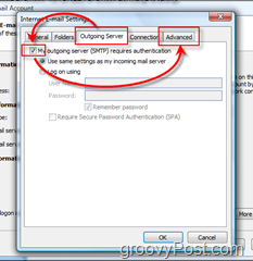Outlook 2007'yi bir GMAIL IMAP Hesabı için yapılandırma