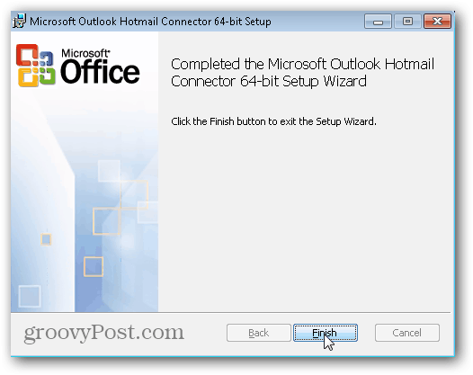 Outlook.com Outlook Hotmail Bağlayıcısı - Son'u tıklatın