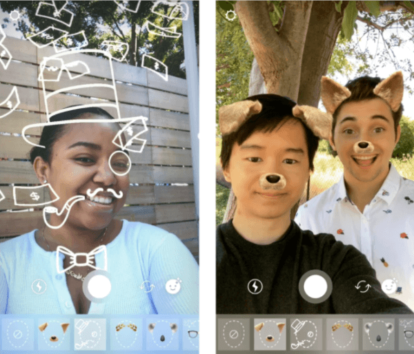 Instagram Kamera, tüm Instagram fotoğraf ve video ürünlerinde kullanılabilecek iki yeni yüz filtresi çıkardı.