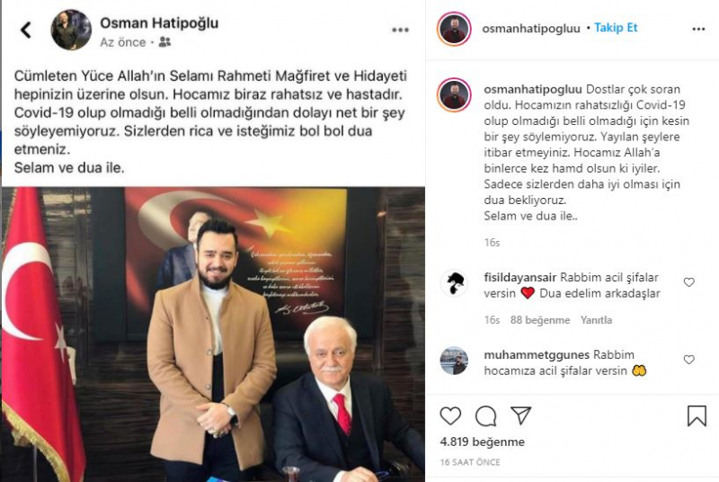 Nihat Hatipoğlu yoğun bakımda mı? Nihat Hatipoğlu'nun oğlu Osman Hatipoğlu açıkladı!