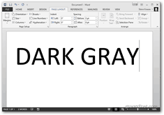 Office 2013 renk temasını değiştir - koyu gri tema