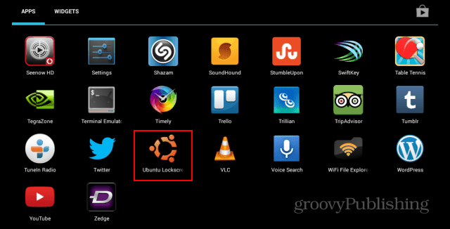 Ubuntu Kilit Ekranı simgesi