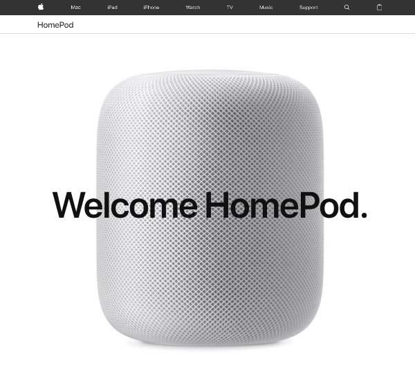 Apple, Siri ile doğal ses etkileşimiyle kontrol edilen yeni bir HomePod hoparlörünü tanıttı.