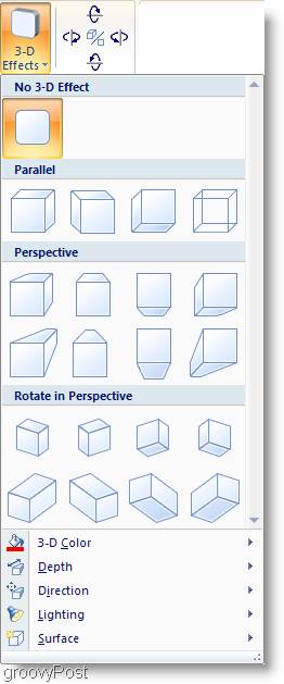 Microsoft Word 2007 Gölge Efektleri