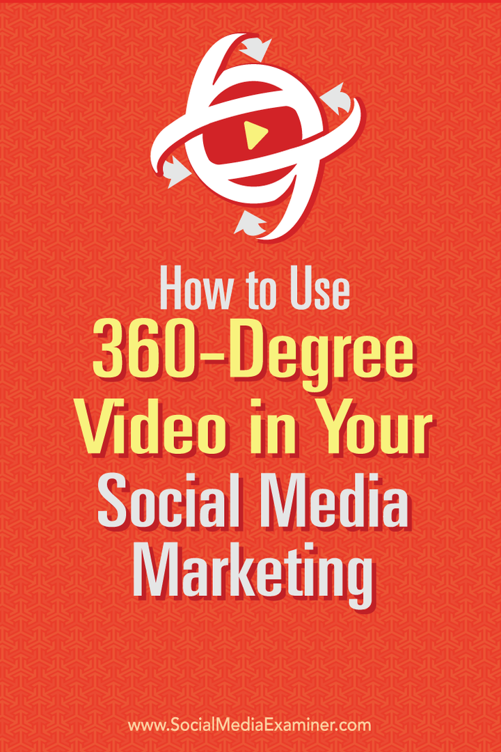 360 video sosyal medya pazarlaması için nasıl kullanılır