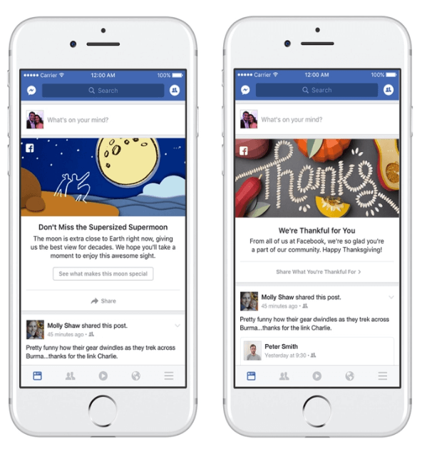 Facebook, insanları topluluklarında ve dünya genelinde meydana gelen olayları ve anları paylaşmaya ve konuşmaya davet etmek için yeni bir pazarlama programı başlattı.