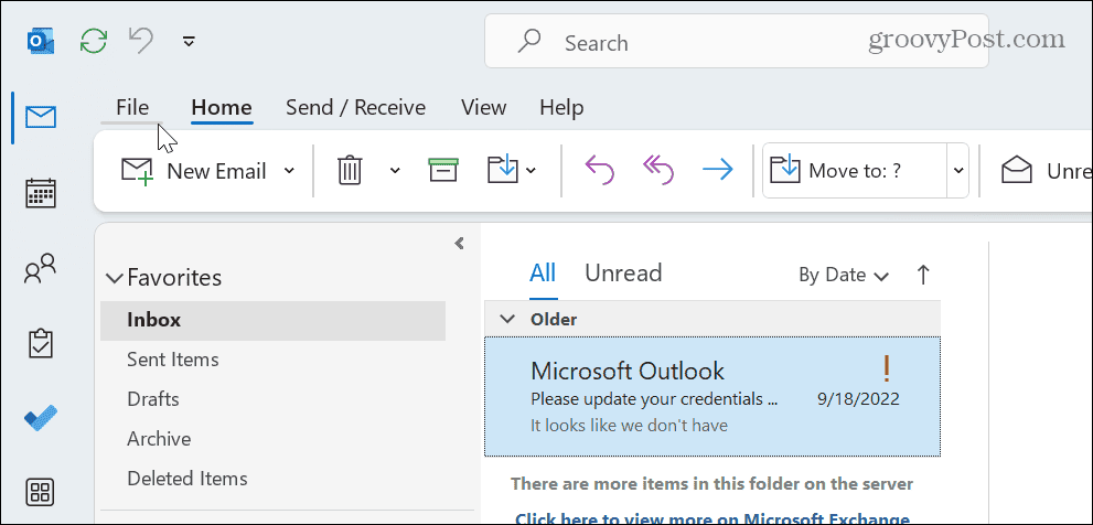 Outlook'tan bir E-posta yazdırın