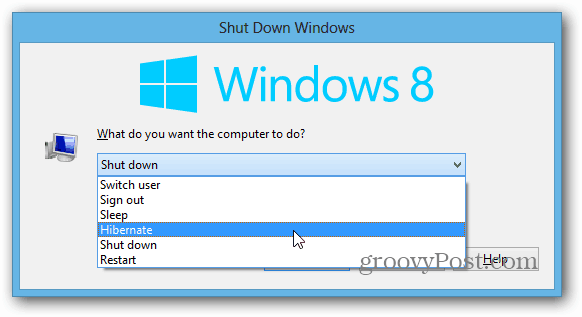 Windows 8 Masaüstü'nü kapatma