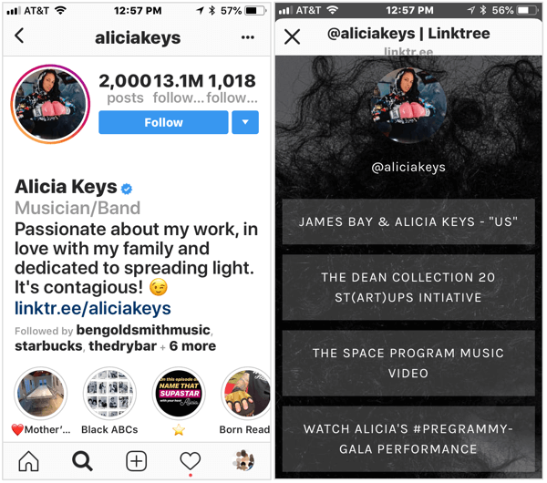 Kullanıcıları, görmelerini istediğiniz tüm bağlantılarla dolu bir açılış sayfasına yönlendirmek için Instagram biyo bağlantınızı kullanın.