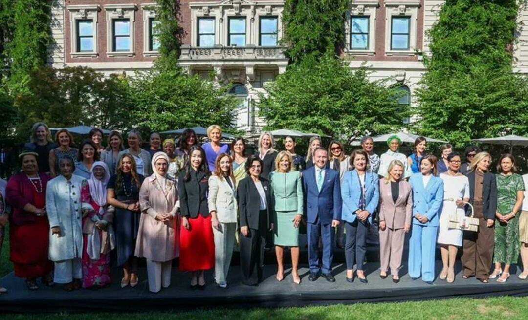 Emine Erdoğan, Jill Biden’ın ev sahipliğinde lider eşleri ile bir araya geldi!