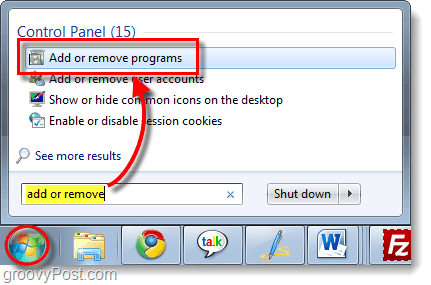 Windows 7'de program ekleme veya kaldırma
