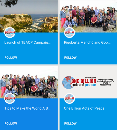 1 milyar barış eylemi google + collections