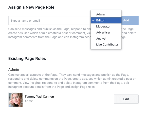Ekibinizin her üyesine yalnızca Facebook işletme sayfanızın kendi bölümünü yönetmeleri için ihtiyaç duydukları erişimi verin.