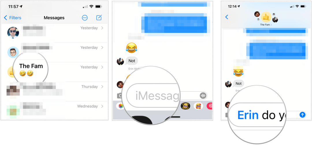 iOS 14 doğrudan mesajlar