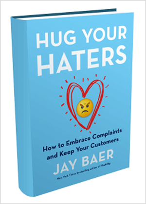 Bu, Jay Baer'in Hug Your Haters kitabının ekran görüntüsü.