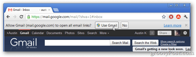 gmail'i varsayılan e-posta bağlantısı işleyiciniz olarak kullanın