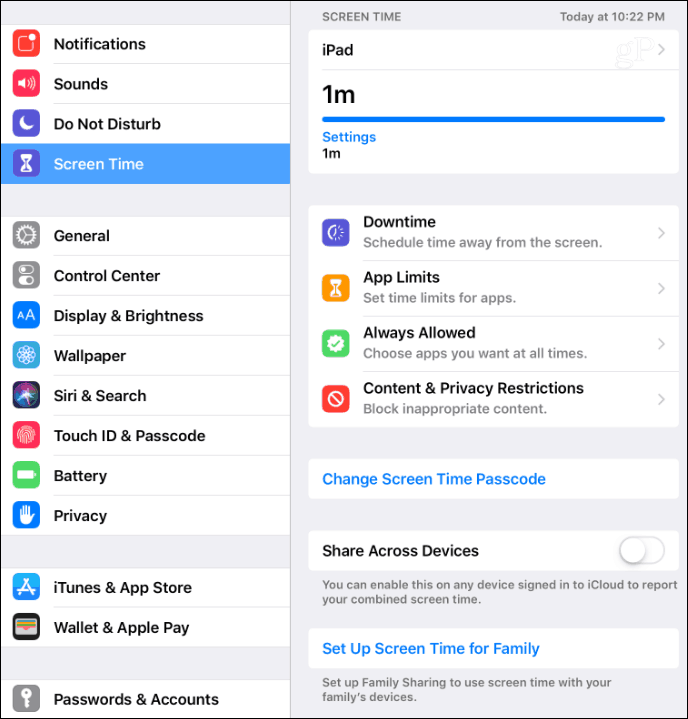 Ekran Zaman Ayarları iOS 12