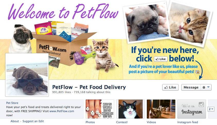 petflow facebook sayfası