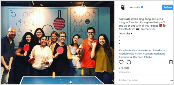 Instagram gönderisi şirket kültürü örneği