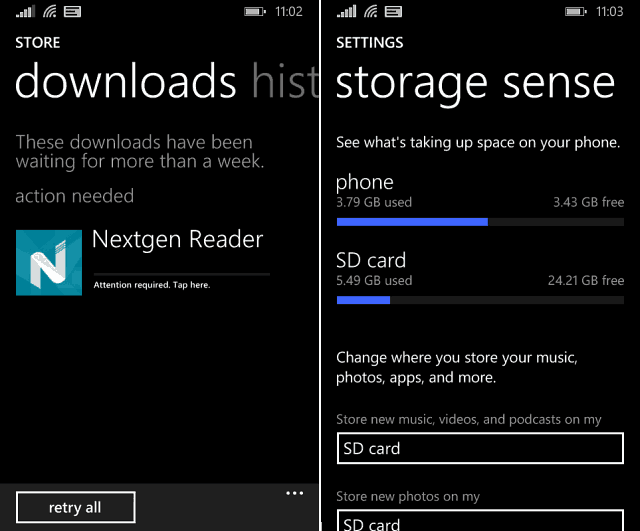 Uygulamaları Windows Phone 8.1'de SD Karttan Telefona Taşıma