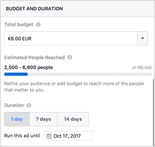 facebook artırılmış gönderi bütçesi