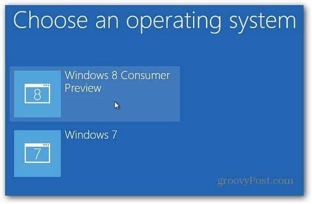 Windows 8'i seçin
