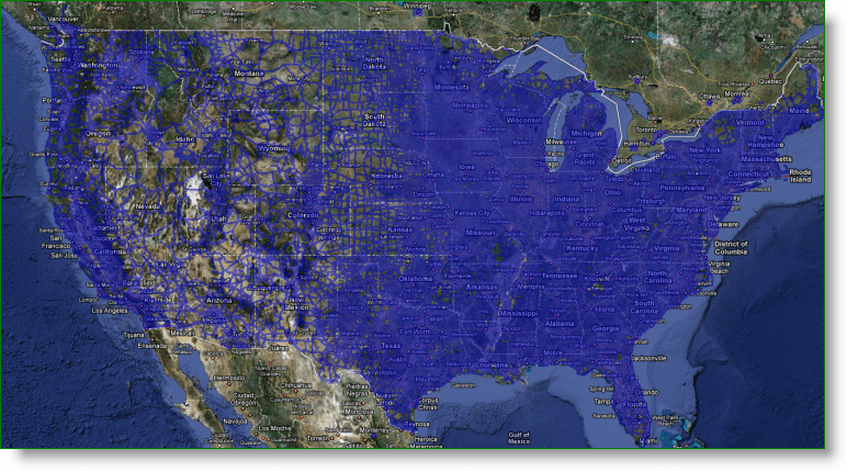 Google Haritalar Sokak Görünümü ABD Kapsamı