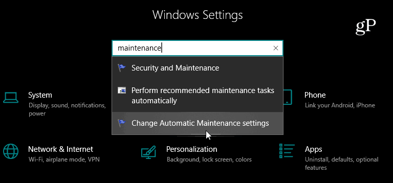 Arama Ayarları Uygulaması Windows 10