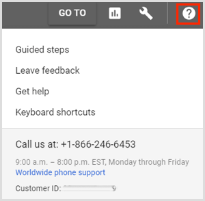 Google AdWords müşteri desteğiyle iletişime geçin.