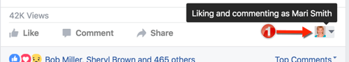 facebook sayfası atıfını değiştir